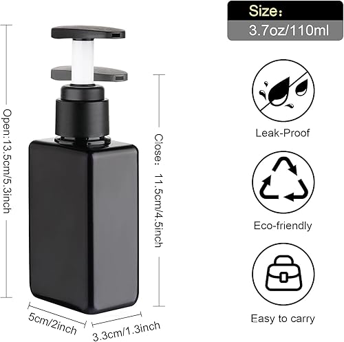 Miniatura 2 de Botellas de viaje, accesorios de viaje, artículos de tocador, paquete de 4 botellas de champú y acondicionador de viaje de 3.7 onzas líquidas,