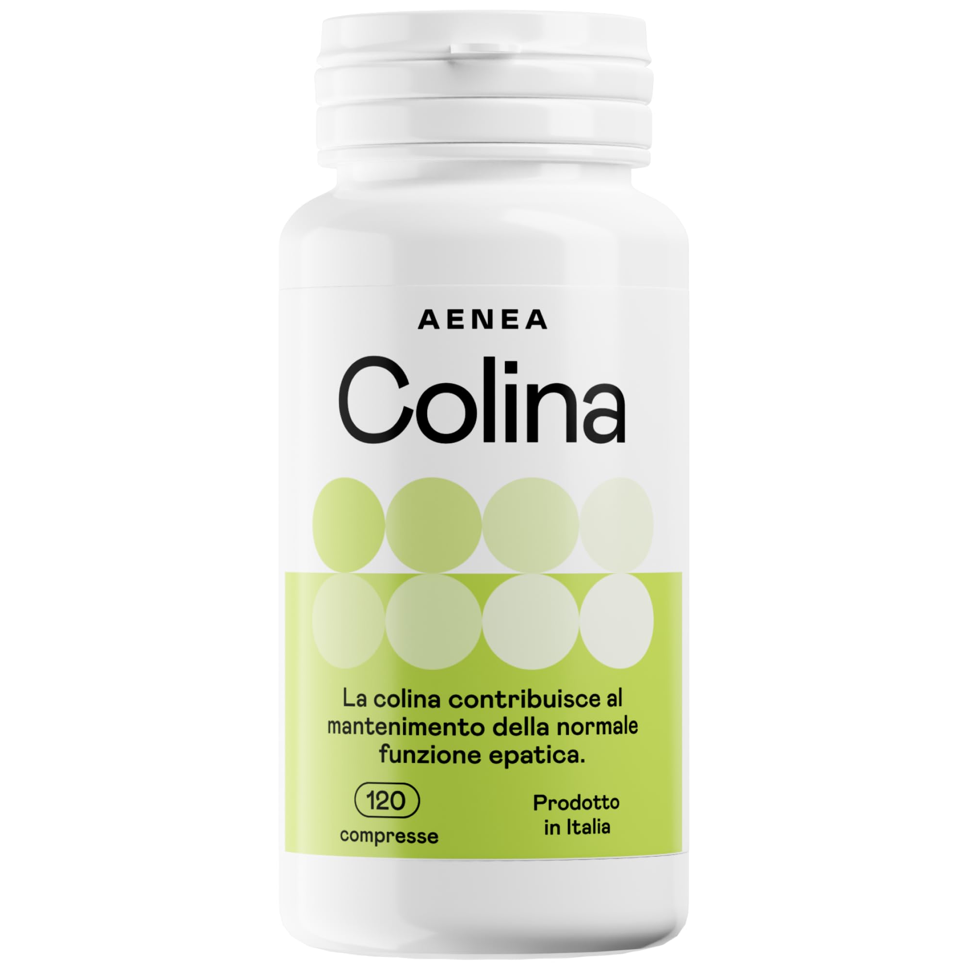 Choline Complément 120 cps Haute Dosage - 1200 mg Choline Bitartrate purifie le foie pour fonction hépatique et métabolisme des graisses, action purifiante, désintoxication, fourniture 4 mois Made in