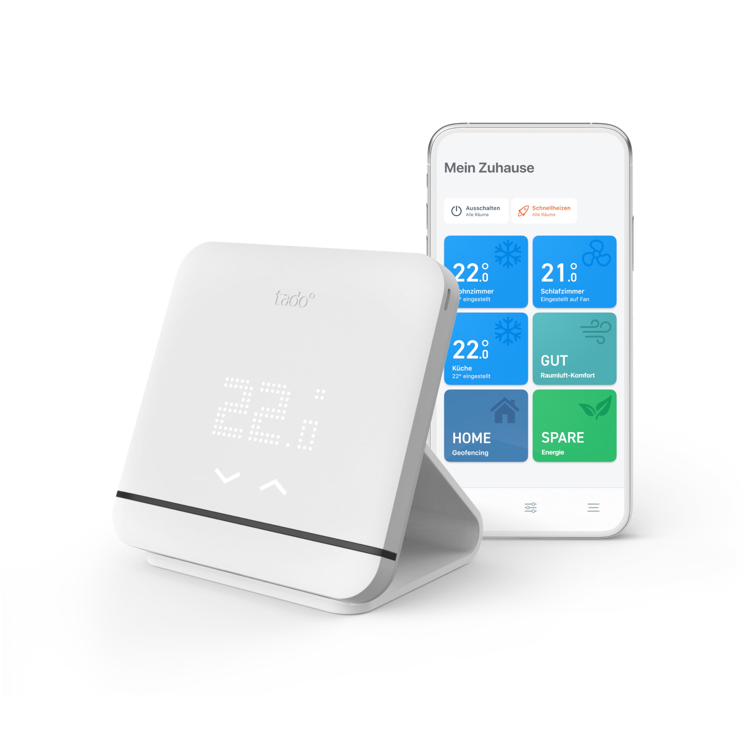 Tado tado° smarte Klimaanlagensteuerung mit Standfuß – Klimaanlage digital steuern per App – optimales Raumklima – Energie sparen – einfache Installation – kompatibel mit Alexa, Siri & Google Assistant