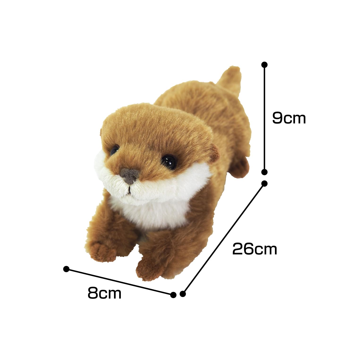 Amazon.co.jp: サンレモン フラッフィーズ カワウソ ベージュ S 8×9