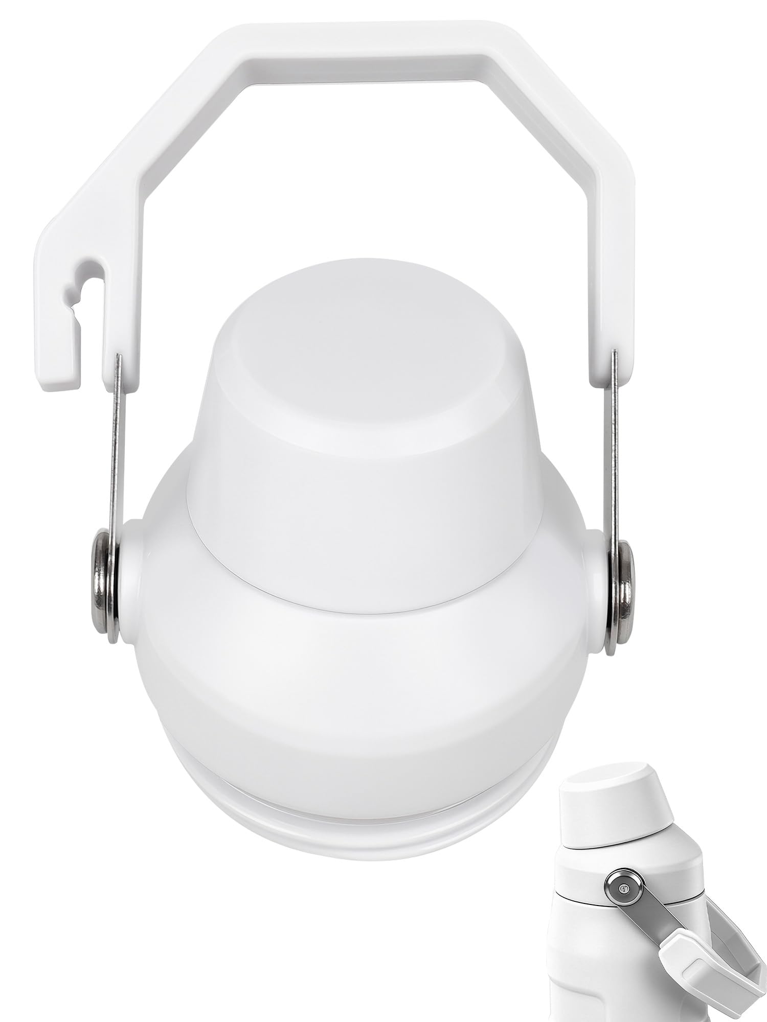 Photo 1 of Lid Replacement for Stanley IceFlow Fast Flow Bottle, Top Cover for Stanley IceFlow Fast Flow 16oz 24oz 36oz 50oz, Leakproof Lid with Cap Holder for Travel & Sports, Dishwasher Safe BPA-Free,White