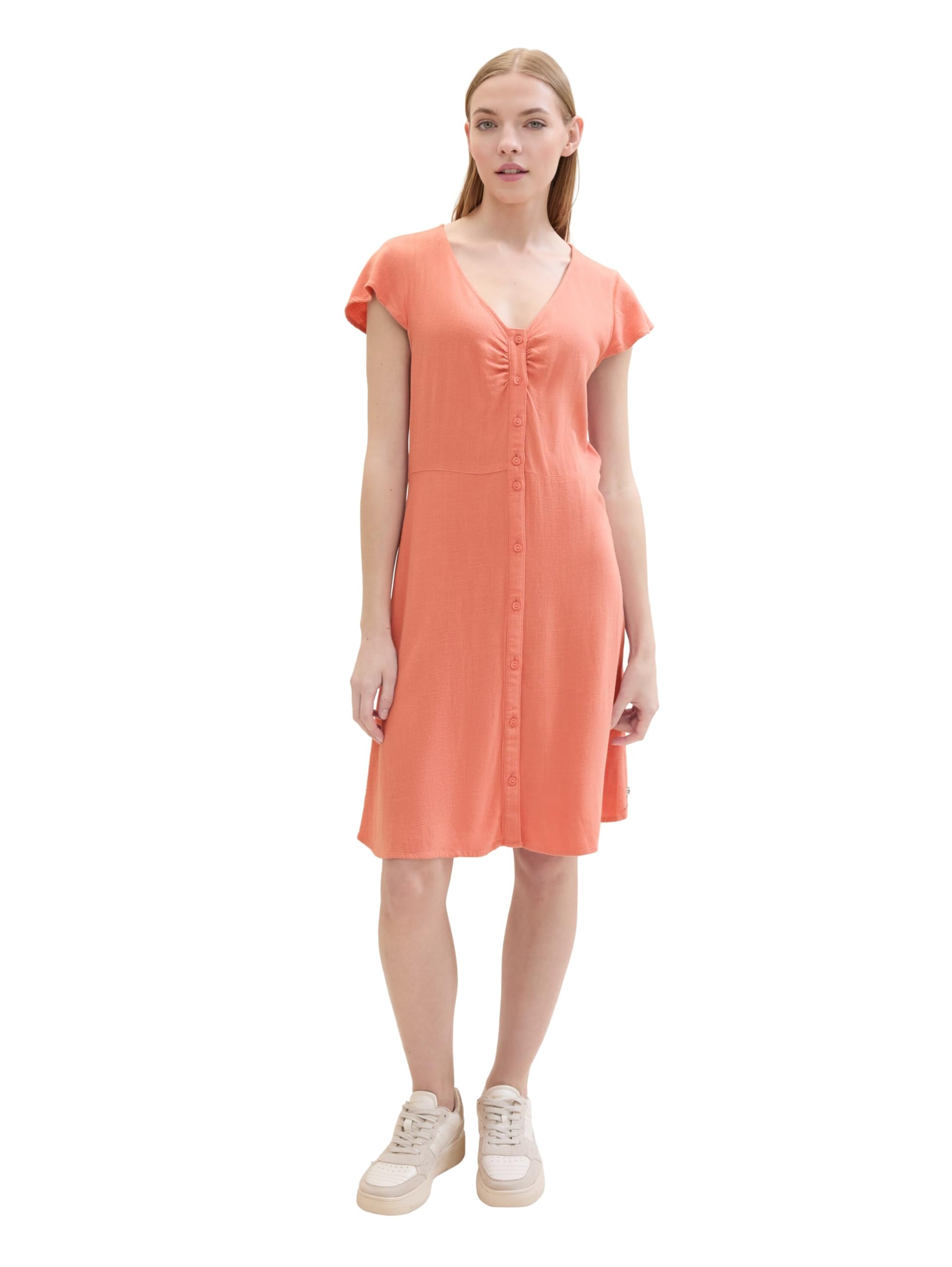 TOM TAILOR Denim Women's Dress, 35155 - Burnt Terracotta, XXL