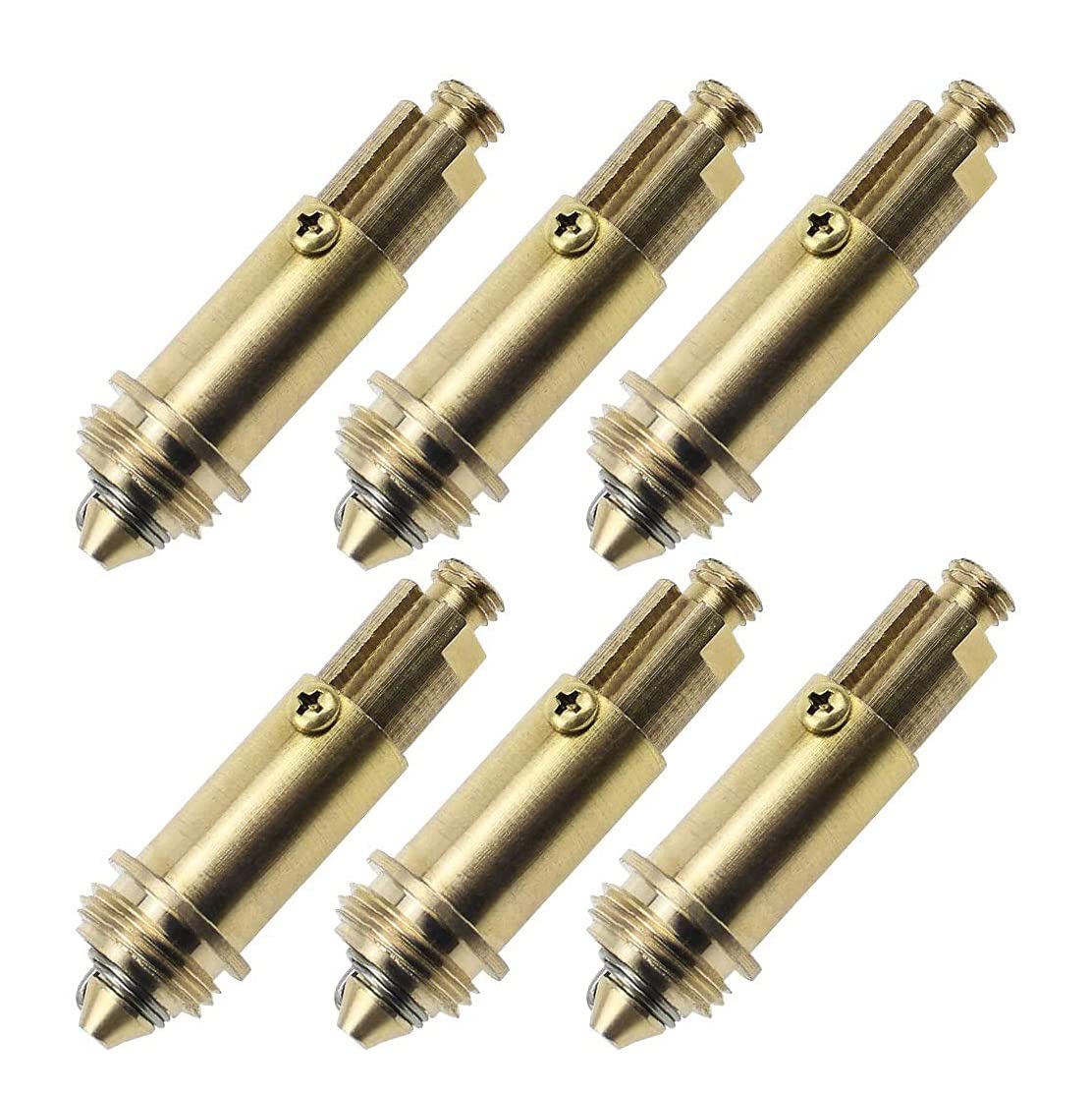 Sankaka 6 PCS Sink Plug Replacement Basin Bath Waste Click Spring Brass Bolt for Kitchen Tub Drain Stopper