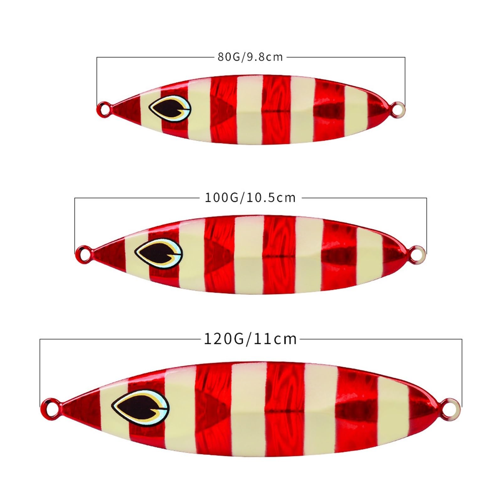 INEOUT 5 Pz/Set 80g 100g 120g Acqua di Mare Jigging Richiamo di Pesca Metallo Jig Cucchiaio Pesca Shore Lento Giappone Esche Pesce Basso Esca Acqua Salata