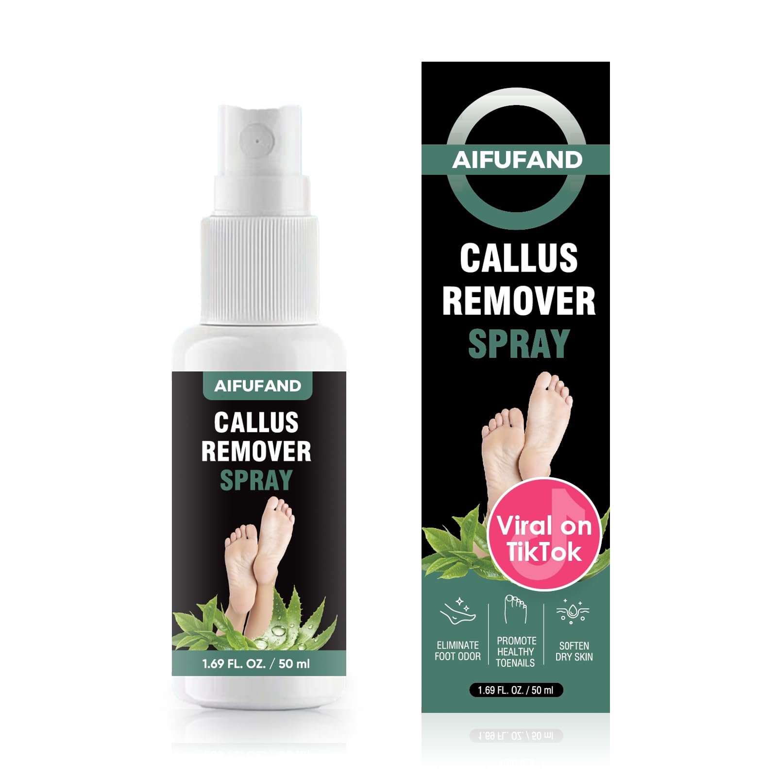 Foot Callus Remover Spray, Foot Peeling Spray, Fresh Scent 1