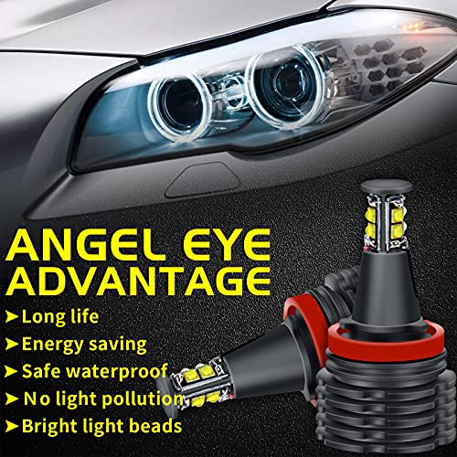 Bombilla LED Angel Eyes H8 40W Xenon Blanca 2 Unidades Bombilla LED Angel Eyes H8 40W Xenon Blanca 2 Unidades