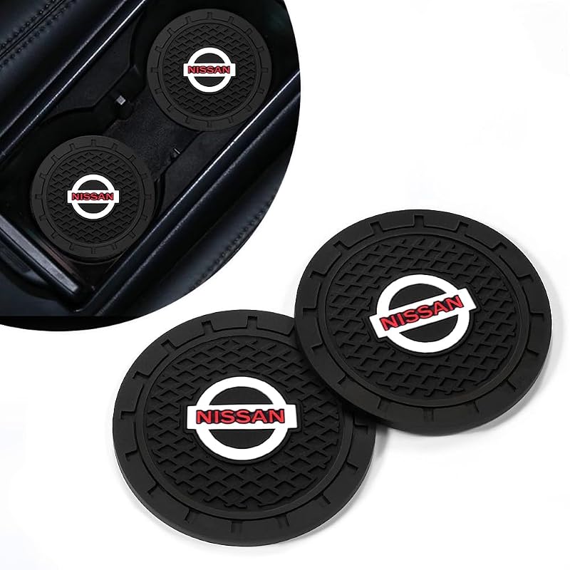 Tapetes de Silicone para Porta-Copos Automotivo Qiuerte Redondos 6,99 cm BD04, Kit com 2