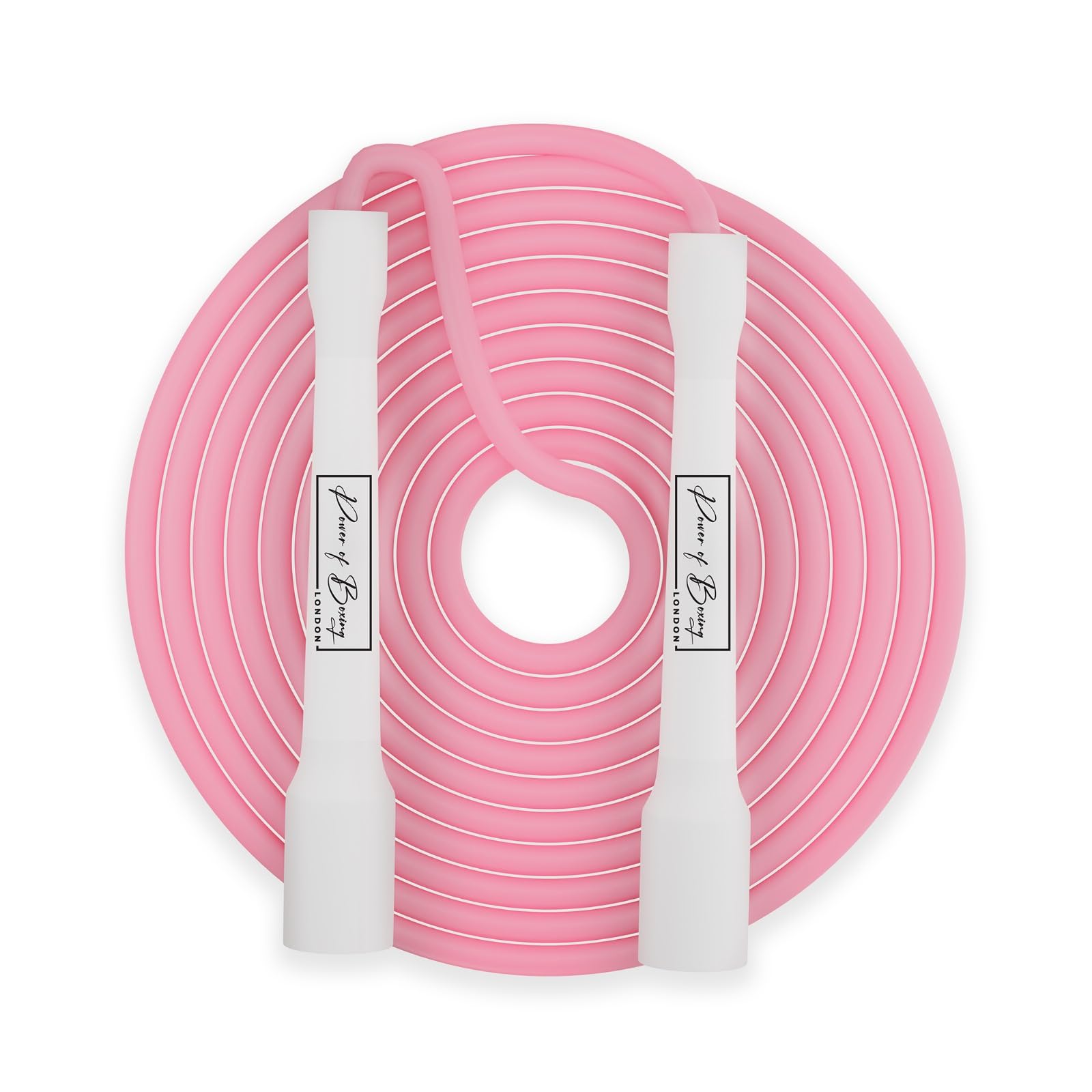 POWER OF BOXING Skipping Rope, Jump Rope for Fitness, Cardio, Fat Burning Workout, Exercise, Home Gym, Boxing, MMA & Crossfit, Durable & Lightweight Design for Men, Women, and Athletes (Pink)