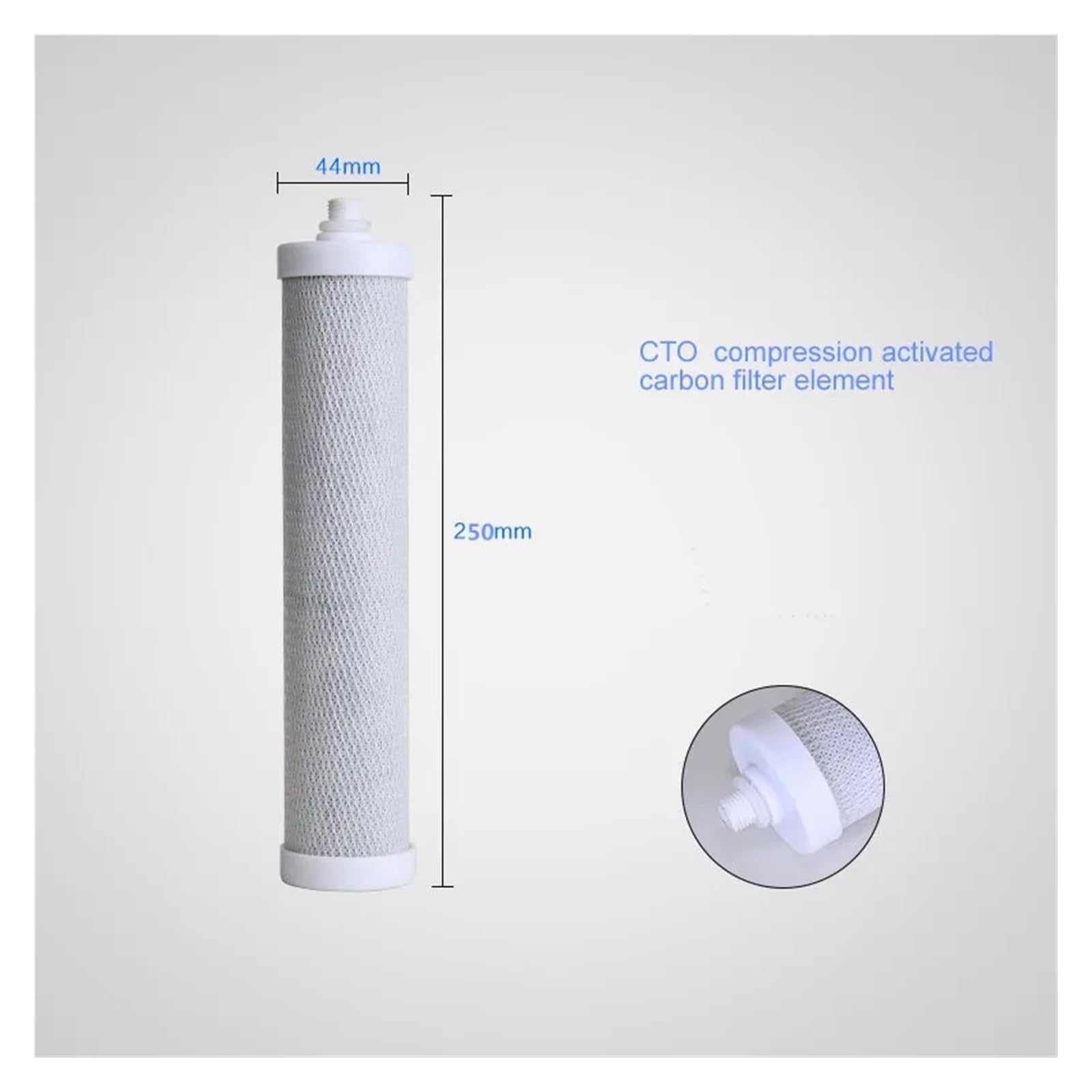 Juegos de elementos filtrantes for purificador de agua de escritorio Cartuchos de filtro de 3 etapas | Juegos de elementos filtrantes, filtro cerámico y de carbón activado(WHITE)