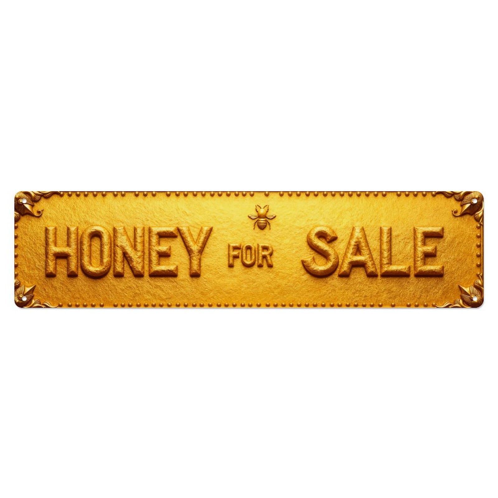 Honey For Sale Sign Metal Tin Sign Plaque