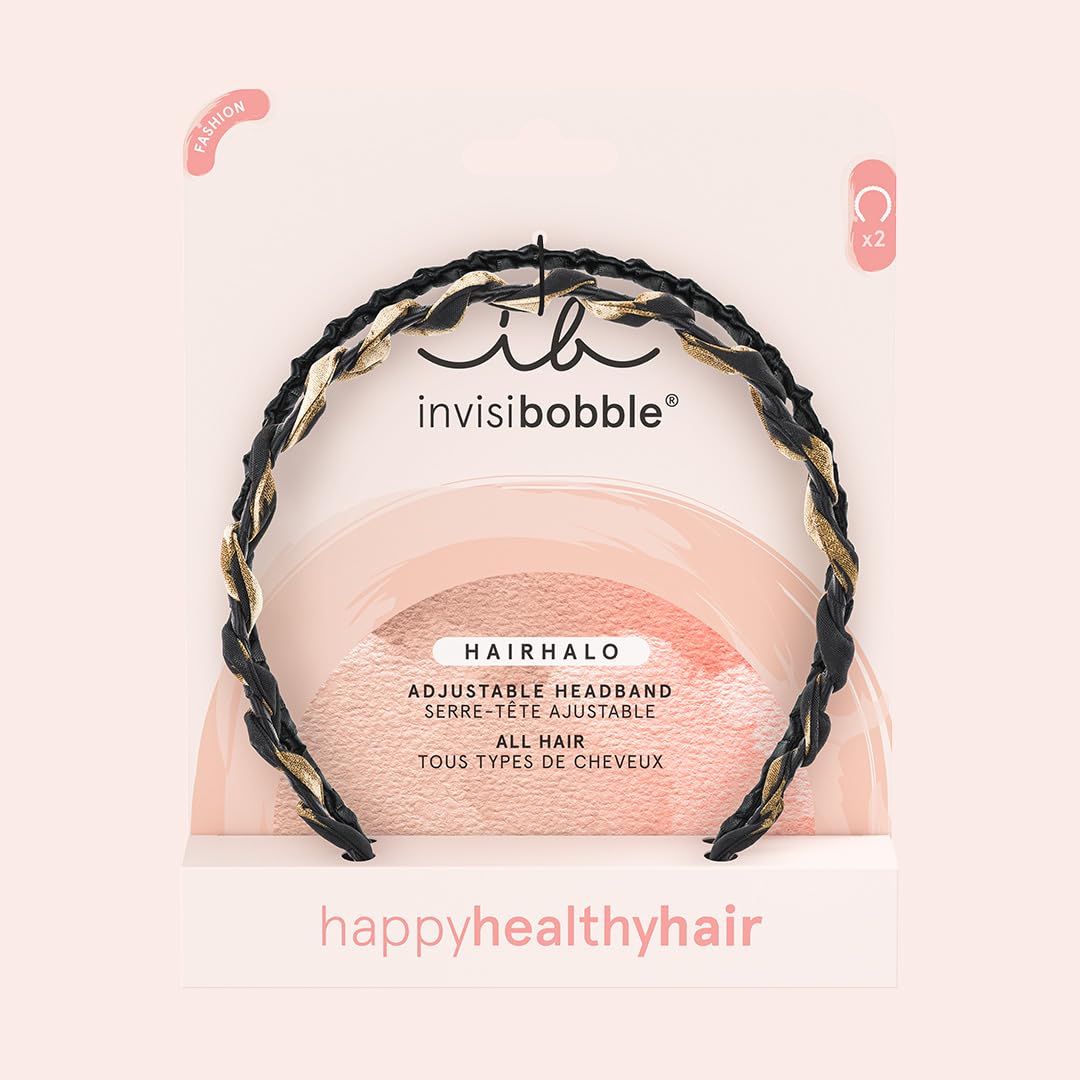 Invisibobble Hairhalo Chique & Classy | 2 sztuki, stylowe, dopasowane do włosów
