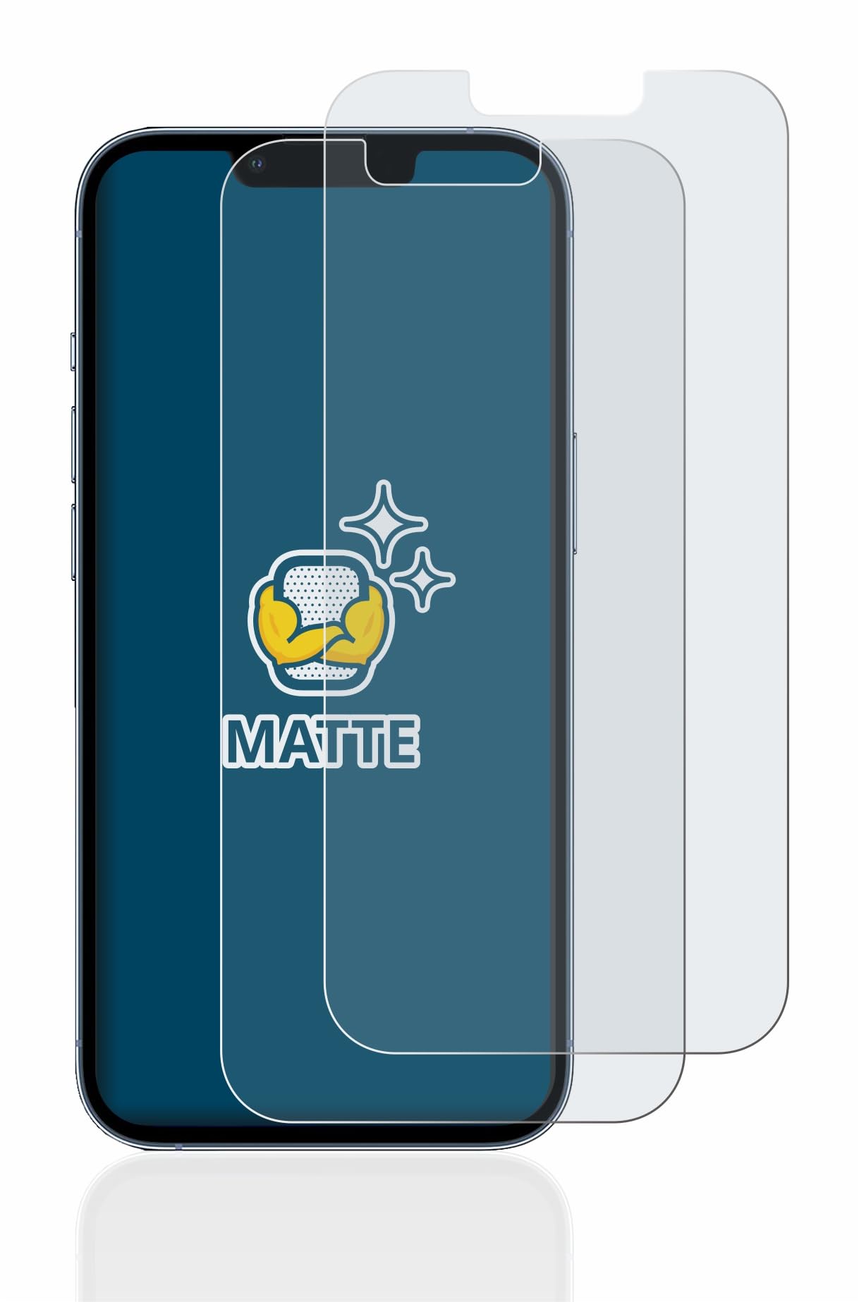 HUKTOR IPhone 14 / IPhone 13/13 Pro Mat Verre Trempé [3 Pièces] Protection Écran Antireflets & Anti-Empreintes Digitales Dureté 9H Résistant Aux Rayures Mat Protecteur Vitre Pour IPhone 14/13/13pro