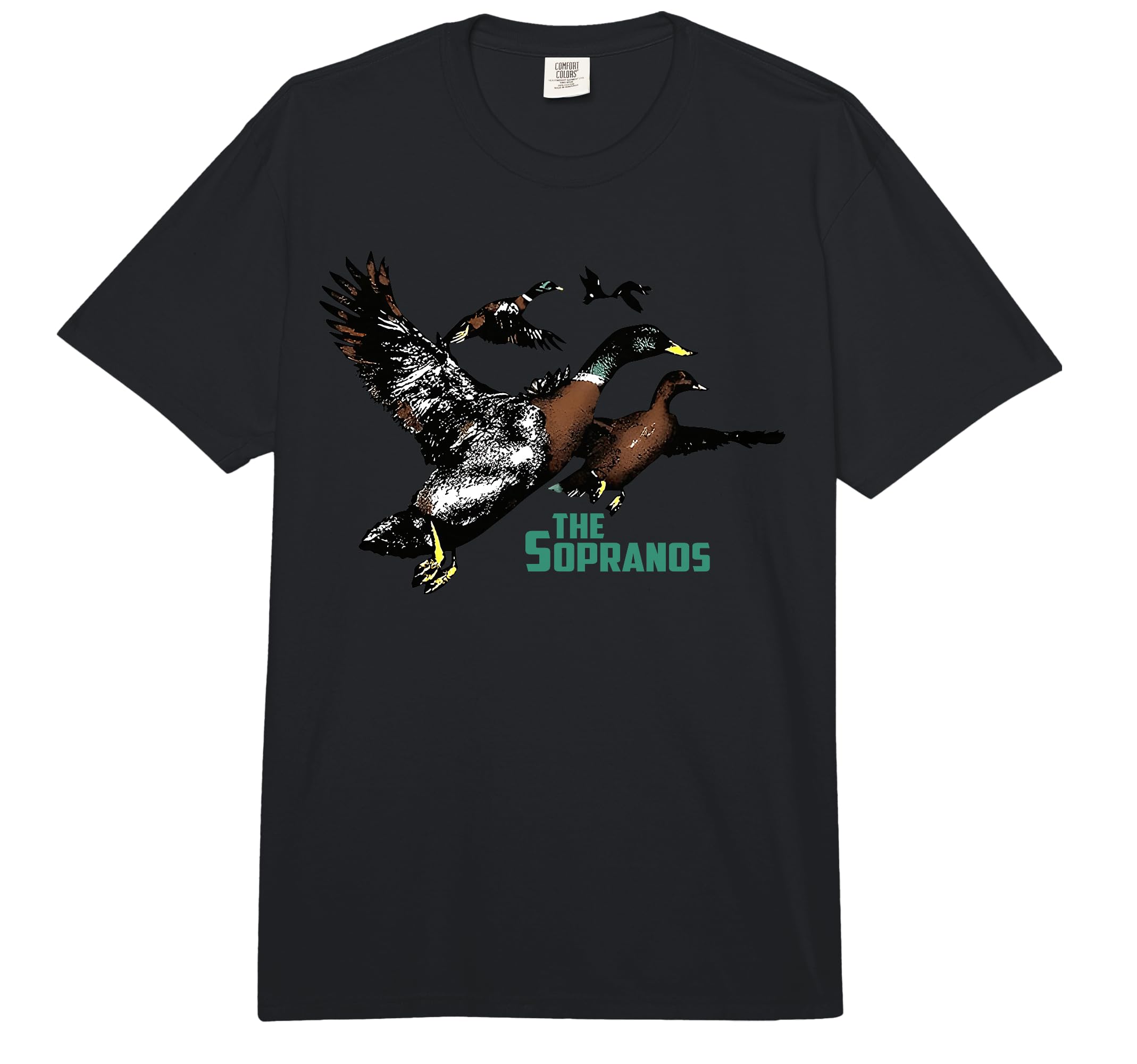 Ducks The Sopranos Do You Feel Depressed The Duck Left I Comfort Colors Adult Heavyweight T-Shirt