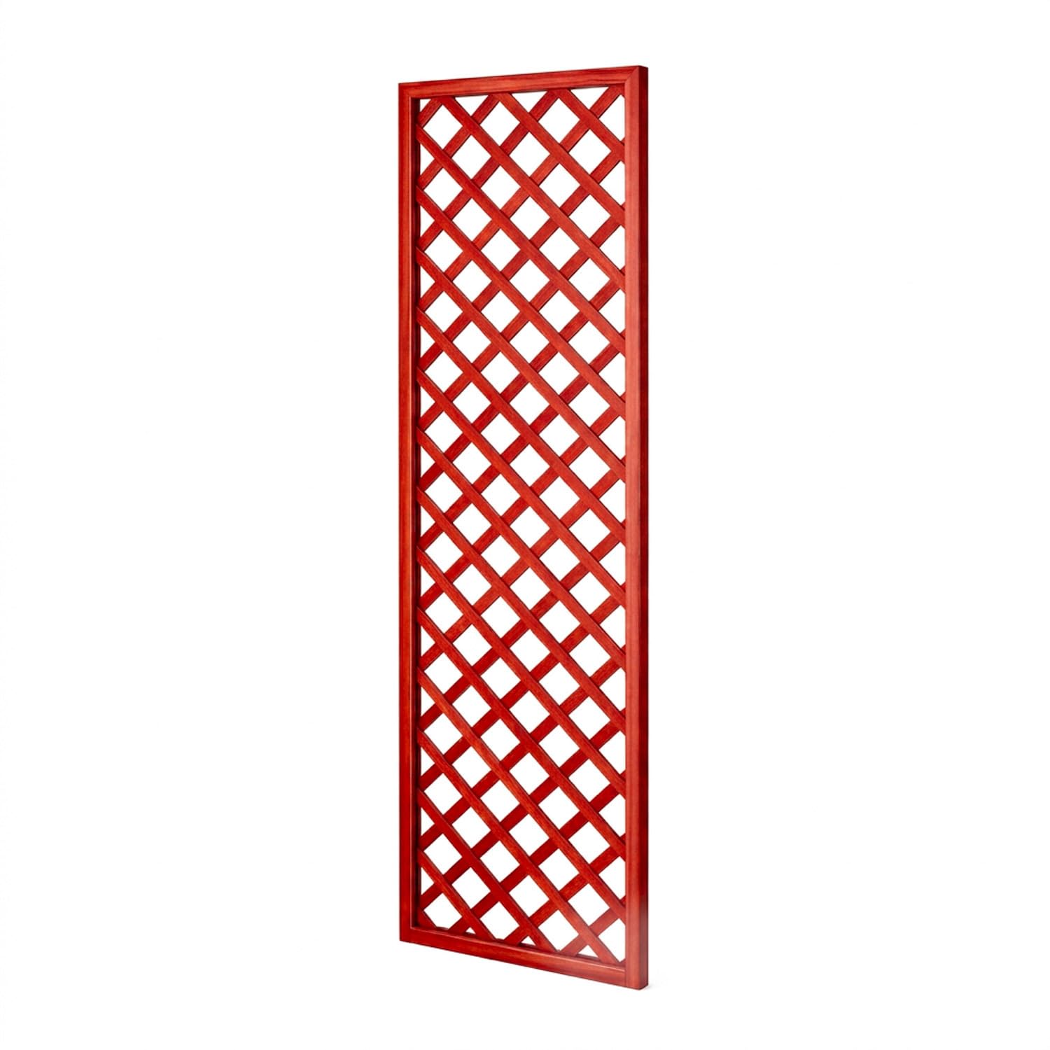 Traliccio In Legno Di Pino Impregnato Pannello Divisorio Griglia Decorativa Per Giardino Balcone E Terrazza Supporto Per Piante Rampicanti Privacy Outdoor 60 x 180 Cm Legno Scuro
