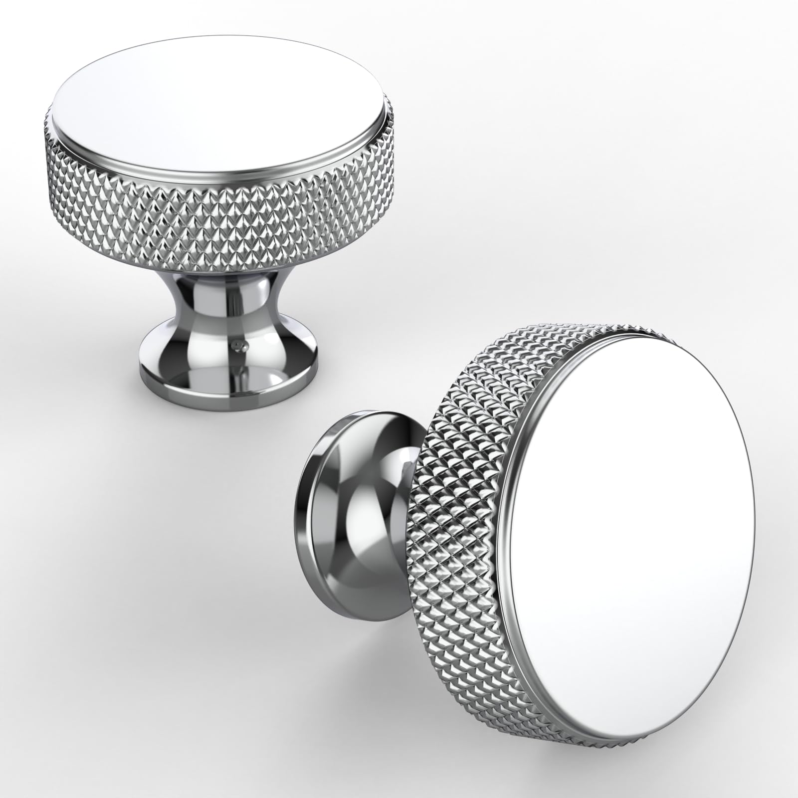Gold Knurled Cabinet Knobs - 10 Pack -9