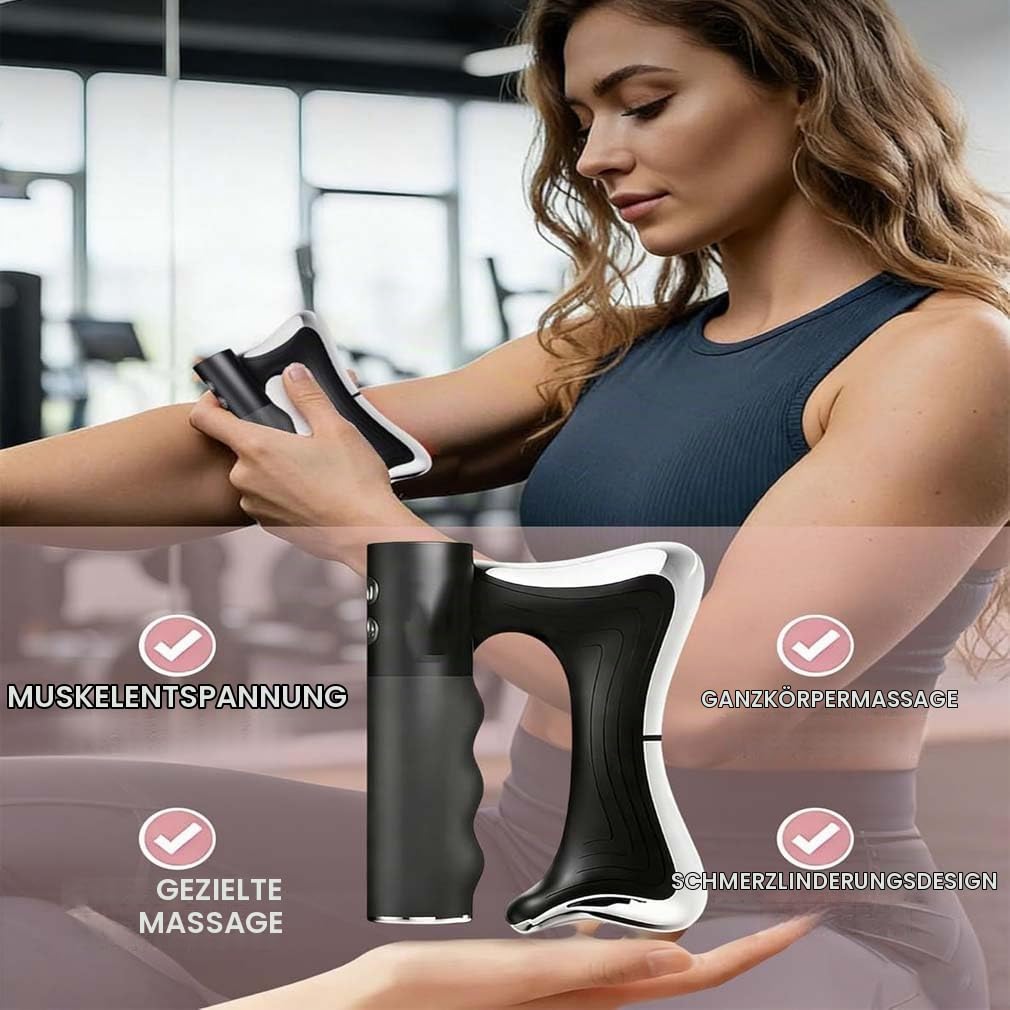 Glwria Fascia Massager, 4-in-1-Faszien-Werkzeug Ganzkörperformung, Cellulite Massagegerät, Elektrisches Gua Sha Massagegerät, Muskel Faszien Schaber mit 3 Heiz, 3 Stufen & 3 Modi für Damen Herren