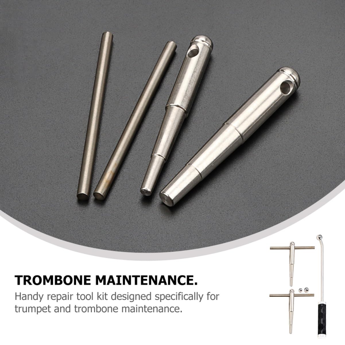 ibasenice 1juego De Herramientas De Para y Trombón Incluye Herramienta Para y Trombón Accesorio De Instrumento Musical Resistente y Duradero Solución Eficaz Para Reparaciones