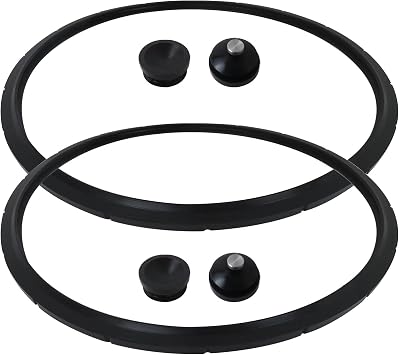 2Pcs 09985 for presto Pressure Canner Sealing Ring Gasket 01745 01751 01755 01781 01782 01784 for presto Pressure Cooker 16 18 23 Quart Including 2 Overpressure Plug 23 quart Next-level