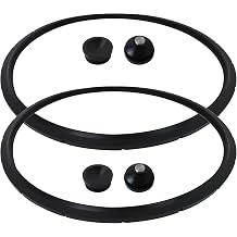 2Pcs 09985 for presto Pressure Canner Sealing Ring Gasket 01745 01751 01755 01781 01782 01784 for presto Pressure Cooker 16 18 23 Quart Including 2 Overpressure Plug 23 quart New Upgraded