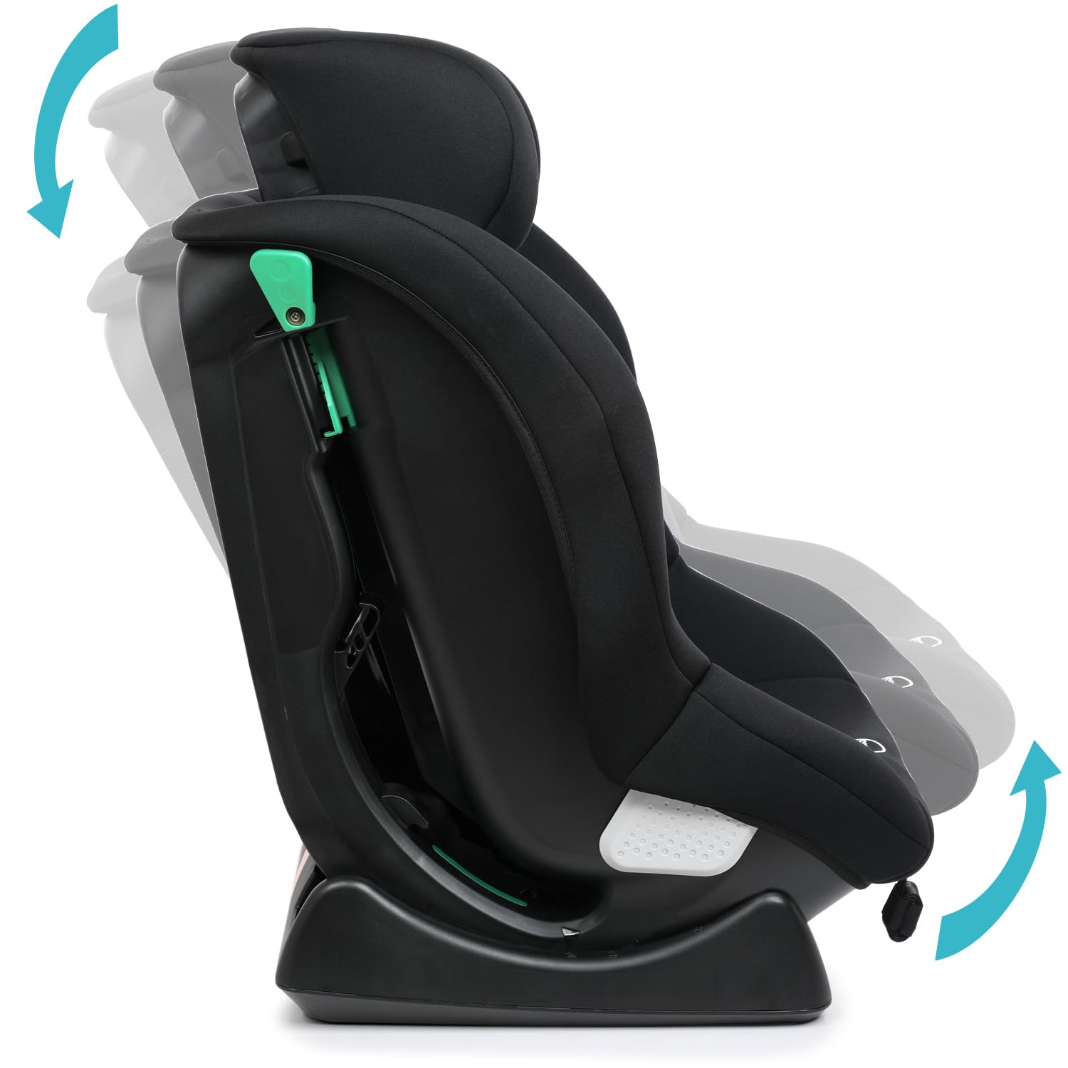 London siège auto R129 40-105 cm, Groupe 0+/1, naissance-18 kg, Dos Route longue durée jusque 4 ans ou Face route à partir de 76 cm/15 mois, installation facile en ceinturé - Shadow