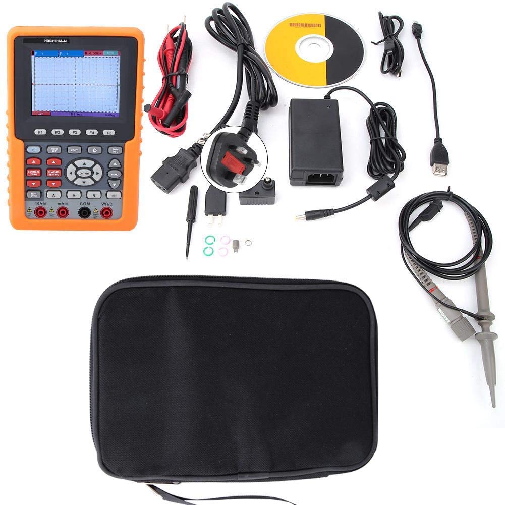 FYYONG Single Channel Handheld Digital Oscilloscope with Multimeter 100MHz 1gsa/s 100-240V(UK Plug)