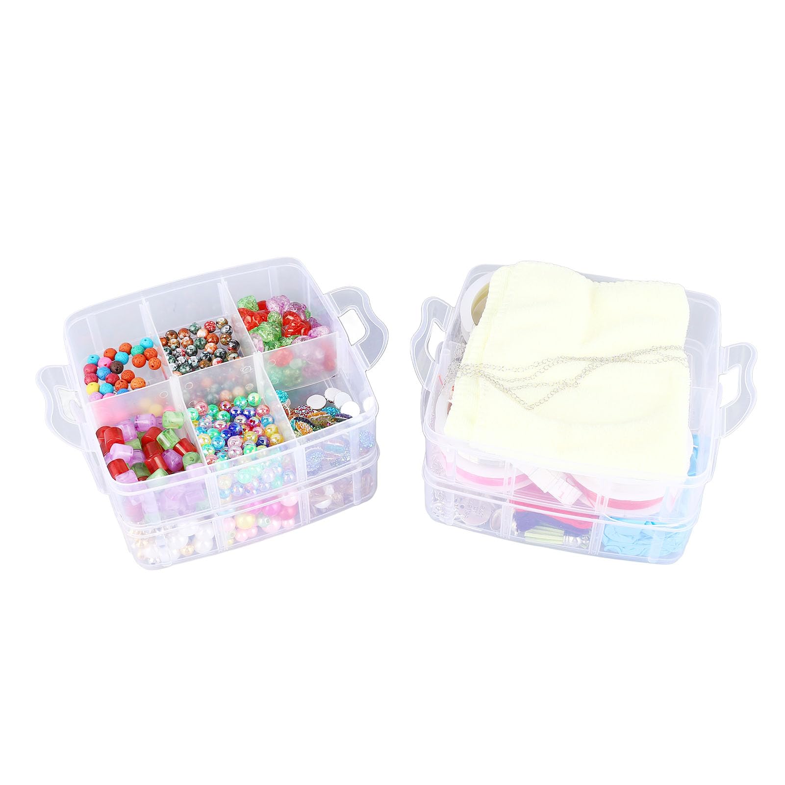 Kit para hacer pulseras de cuentas, juego de manualidades de joyería con 1300 cuentas acrílicas coloridas, cuentas de íris para pulseras, collares, pendientes, incluye 32