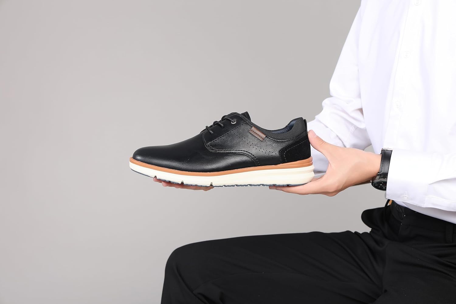 DECARSDZ Sapato social masculino casual Oxford para negócios, formal, Derby, tênis de caminhada A073, Preto, 42 em promoção! Veja a oferta e mais achadinhos de Sapatos 9 Hoje é o melhor dia para comprar DECARSDZ Sapato social masculino casual Oxford para negócios, formal, Derby, tênis de caminhada A073, Preto, 42 com aquele preço maroto! Promoção! Aproveite a oferta! 9