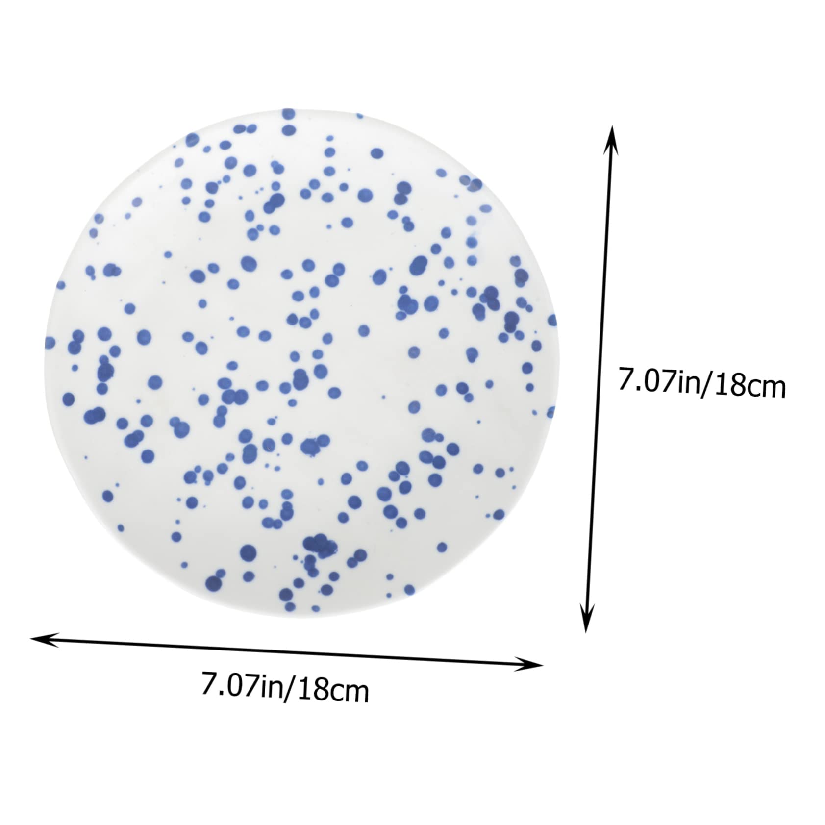 NAMOARLY Ceramic Breakfast Plate Vintage Enamel Glaze Dish Decorative Food Serving Plate for Home Restaurant Use for Breakfast Lunch Artistic Photography