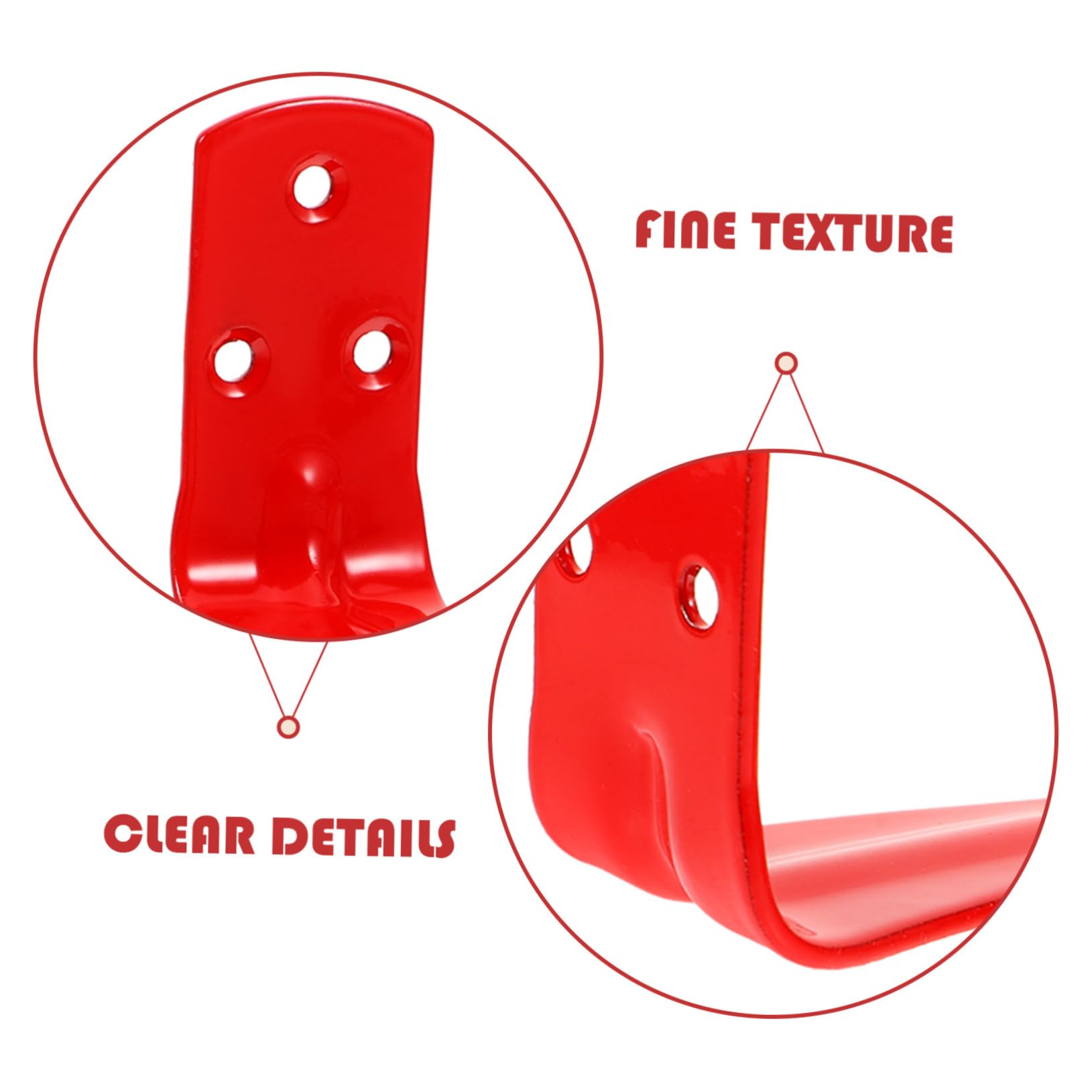SHINEOFI Gancho Para Extintor De Incendios Muro Sostiene Manos Primero Montado Soportes Para Extintores Soporte Universal Para Extintor Gancho Extintor Planchar Rojo 4 Piezas X 4