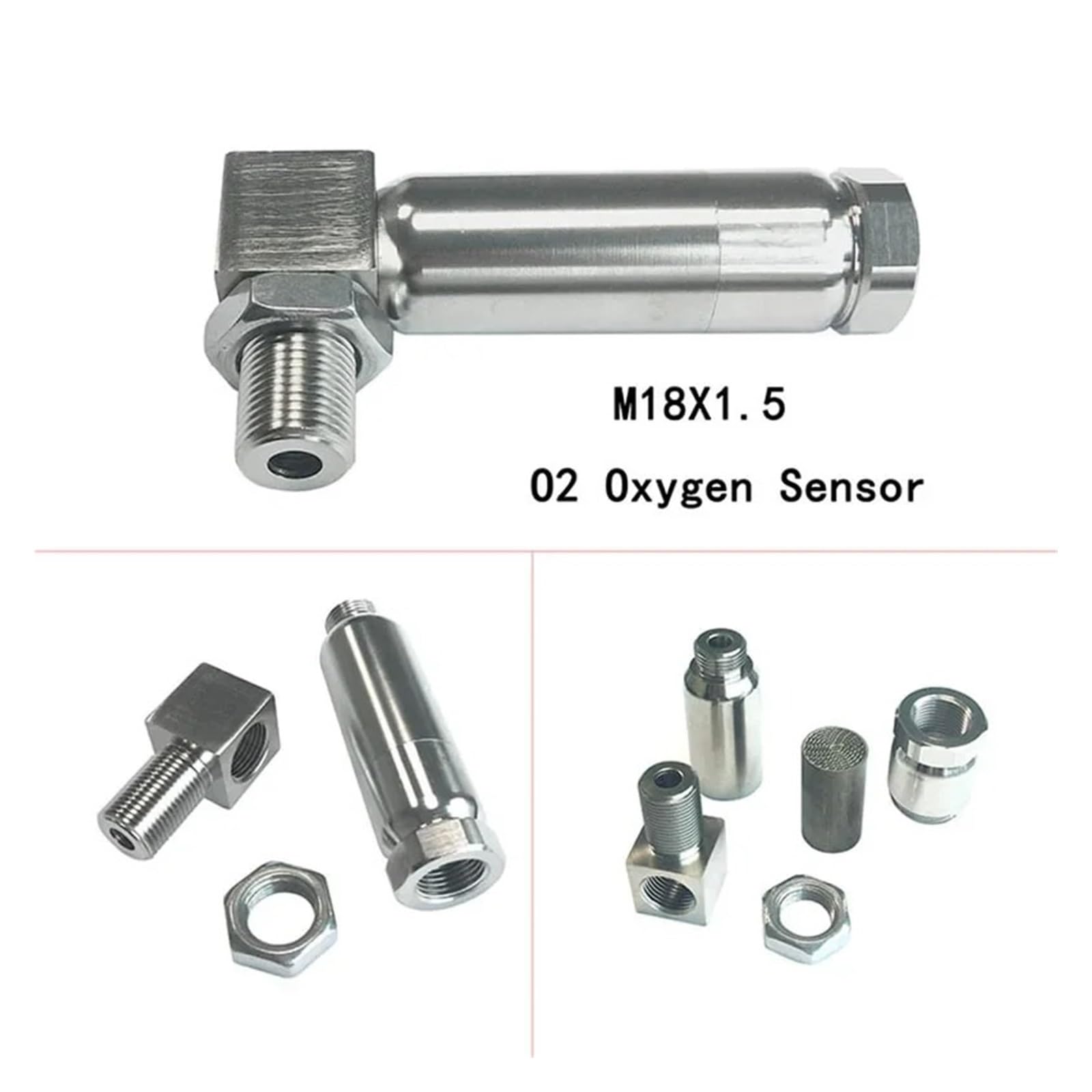 Sensor De Oxígeno Para Motores Espaciador Para Sensor De Oxígeno O2 De Coche M18x1 5 Con Limpiador De Convertidor Catalítico Micro