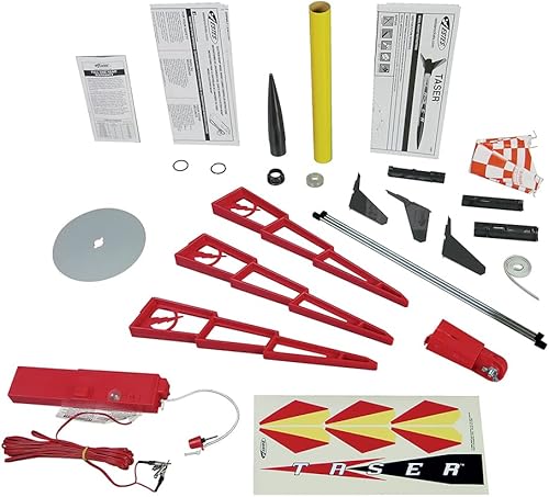 Miniatura 12 de Estes 1491 Taser - Juego de lanzamiento de cohetes para principiantes, modelo de cohete volador, kit de construcción para mayores de 10 años