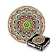 Anyingkai Puzzle Redondo 1000 Piezas,Puzzle 1000 Piezas,Puzzle Circular,Rompecabezas Redondo,Puzzle Adultos 1000 Piezas,Redondo Puzzle (Flor de la suerte)