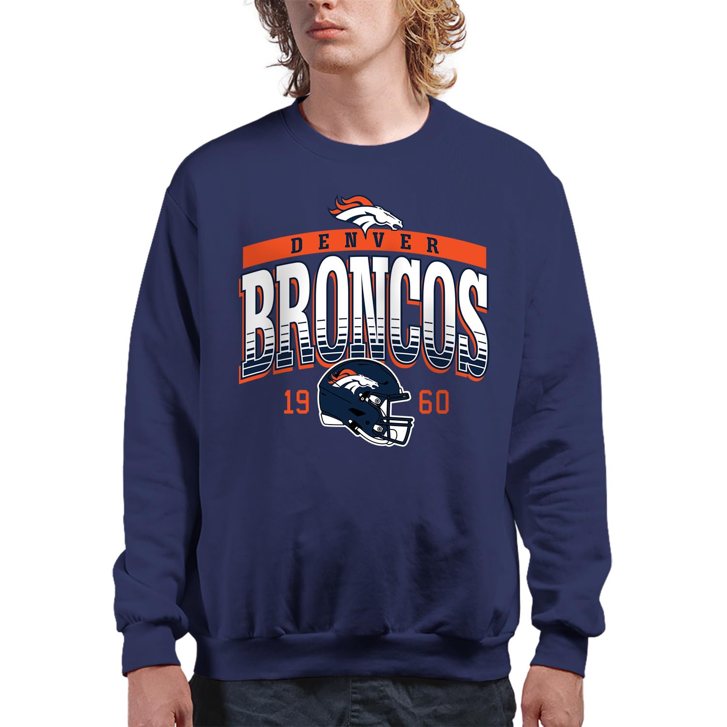 Sudadera Junk Food NFL Hombre: sudadera de cuello redondo con forro polar oficial 2