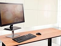 Vista 6 de Monoprice Soporte elevador universal para monitor, eleva monitores de 4.6 a 6.5 pulgadas, acabado plateado, colección Workstream