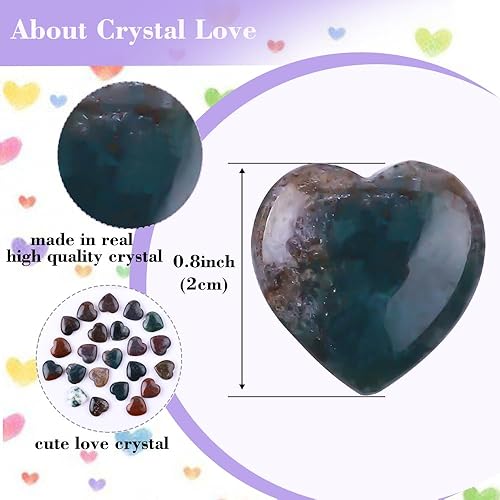 Miniatura 8 de 10 piedras curativas de jaspe rojo natural en forma de corazón, piedras curativas de jaspe rojo, rocas pulidas, lindas mini piedras preciosas para