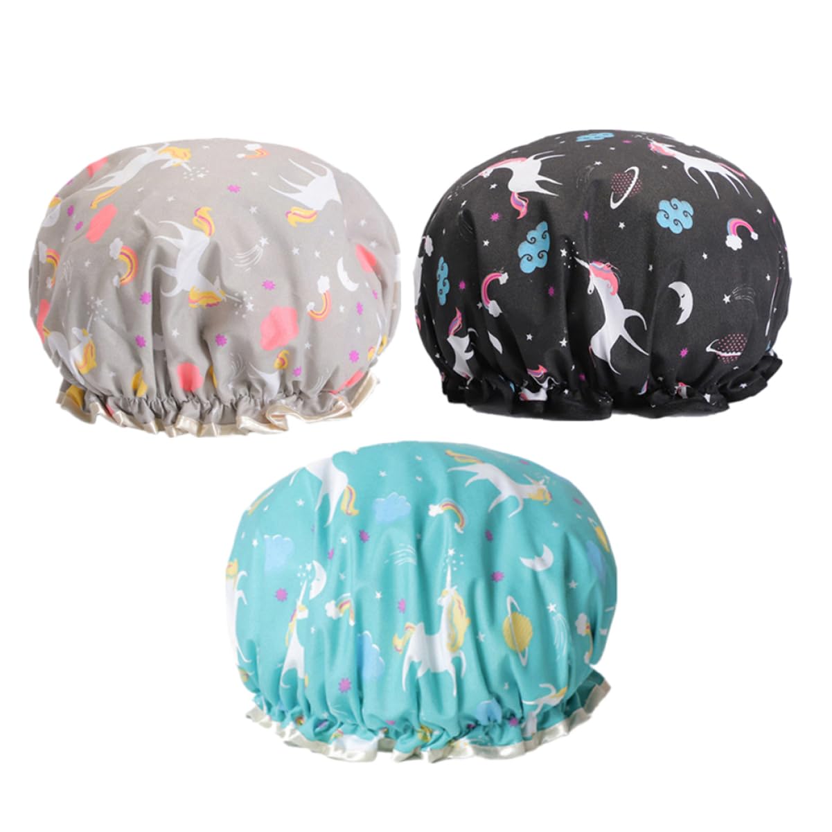 9 Piezas Gorro De Ducha Turbante Gorro De Ducha De Doble Capa Gorros De Baño Elásticos Gorro De Baño Gorro De Ducha Impermeable Gorra De Spa Ajustable Sombrero De Medico Perder