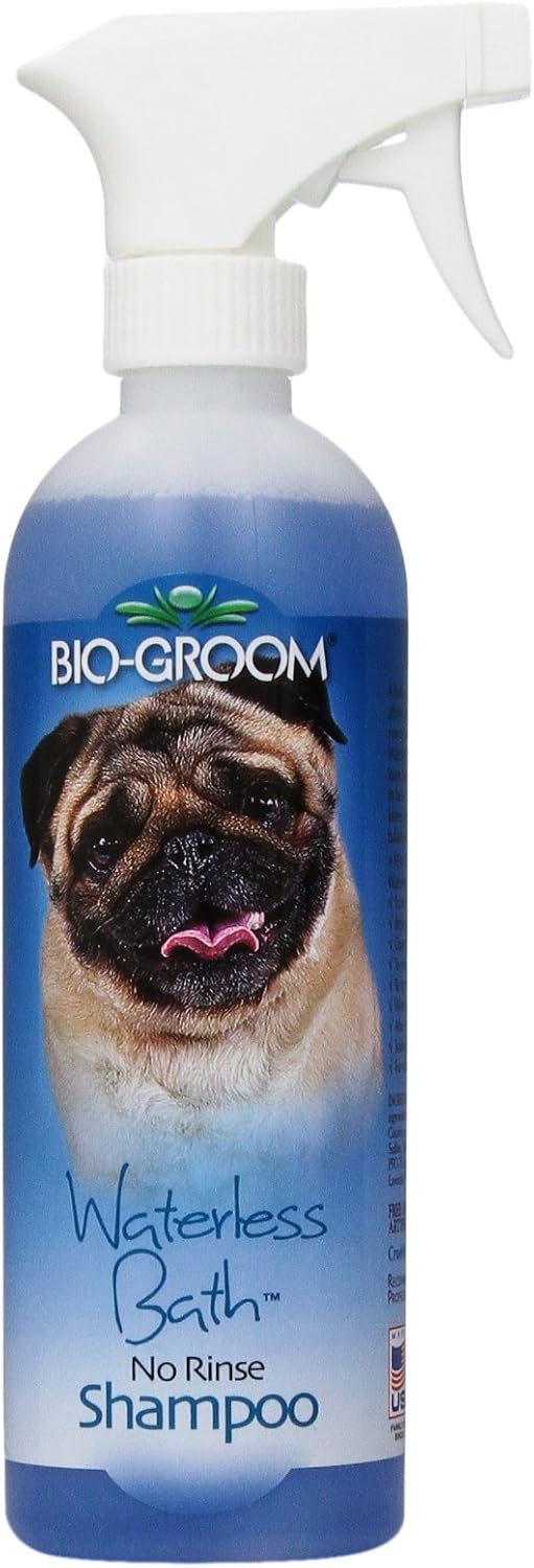 BIO-GROOM Waterless Cats and Dog Bath Shampoo, 16-Ounce