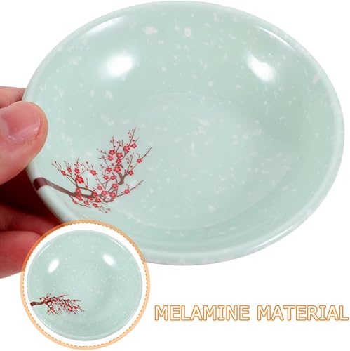 Miniatura 4 de Cabilock Plato de salsa, 6 cuencos de melamina, platos de salsa reutilizables, mini tazones de salsa de soja, plato de sushi para barbacoa y fiesta,