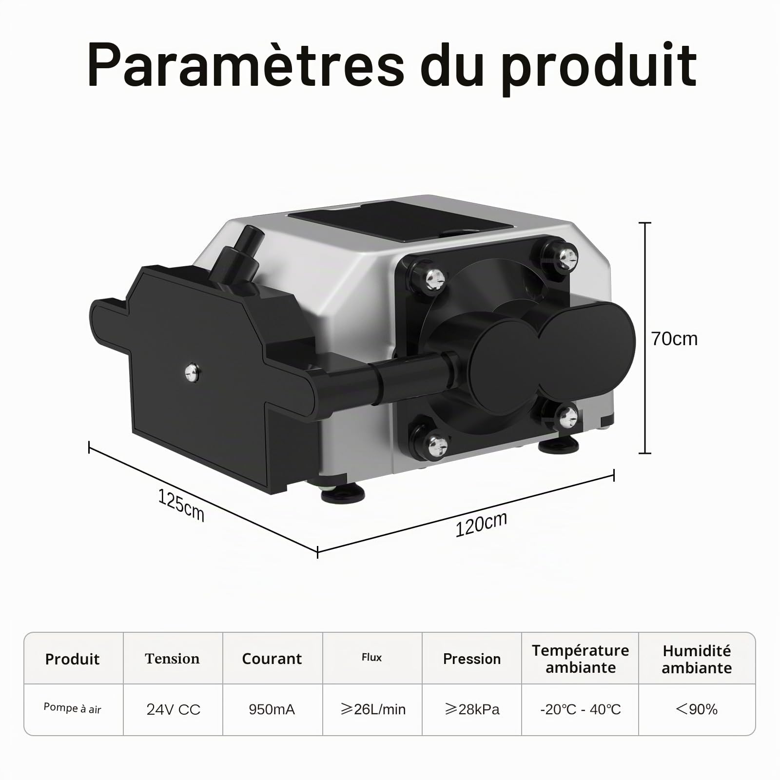 LASER TREE Air Assist, pompe à air pour découpeur et graveur laser, débit d'air réglable 10-30 L/Min pour la découpe et la gravure laser, coupe nette des bords lisses, 220V