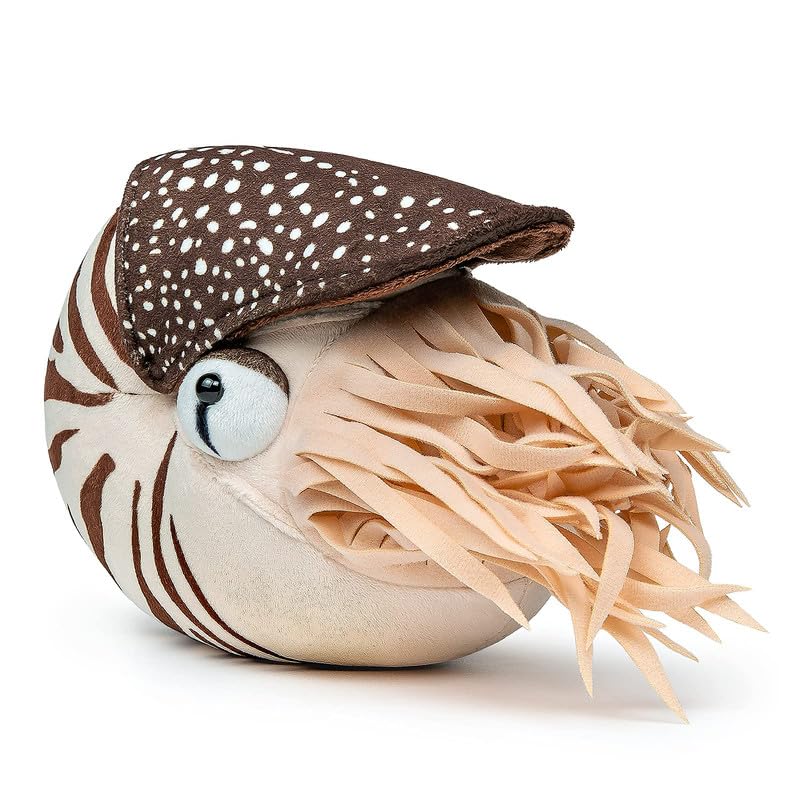 PuffPurrs Simulation Nautilus Plush Toy, Lifelike Real Life Chambered Nautilus Stuffed