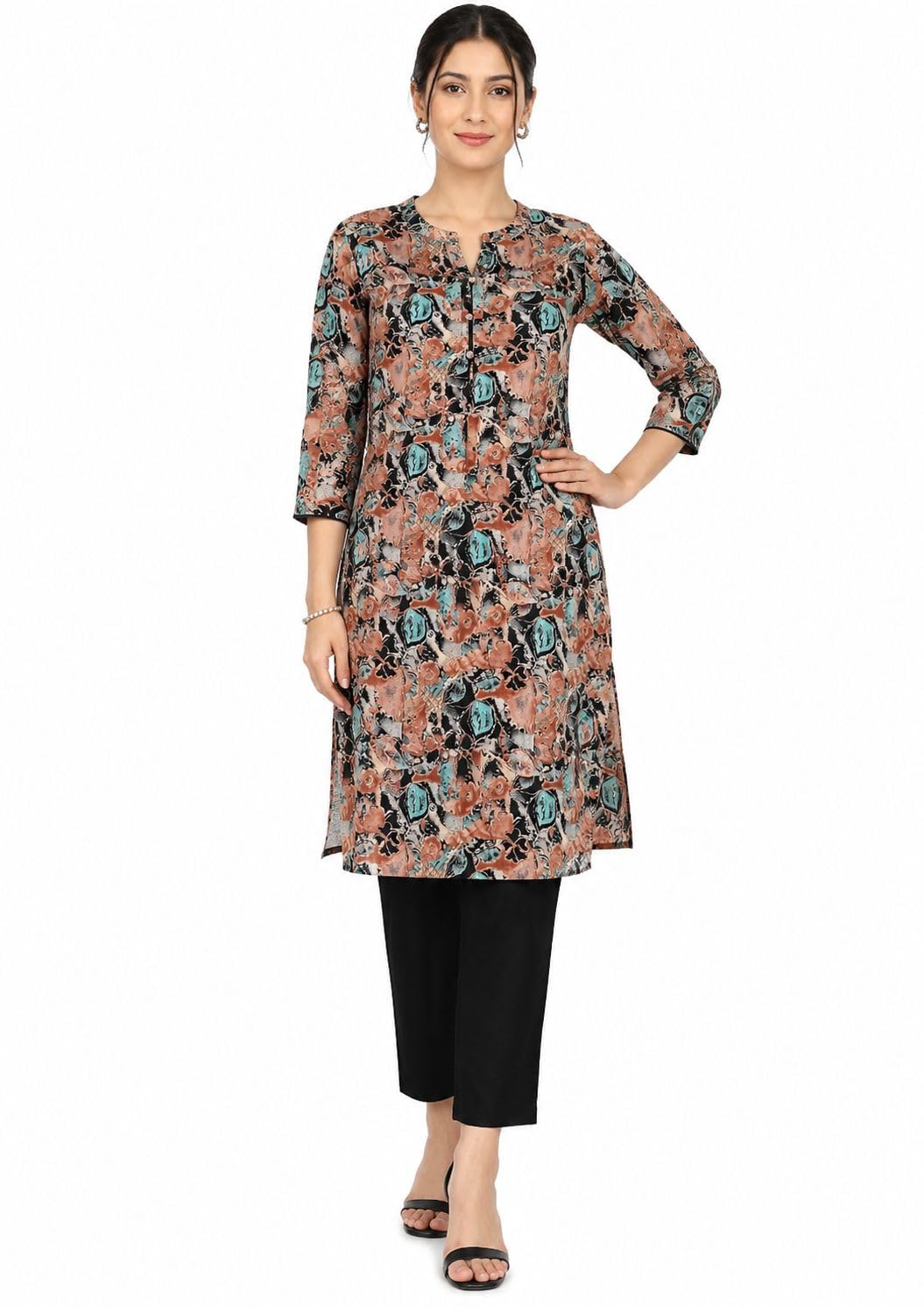 Cotton Floral Printed Kurta Pant Set-image-25
