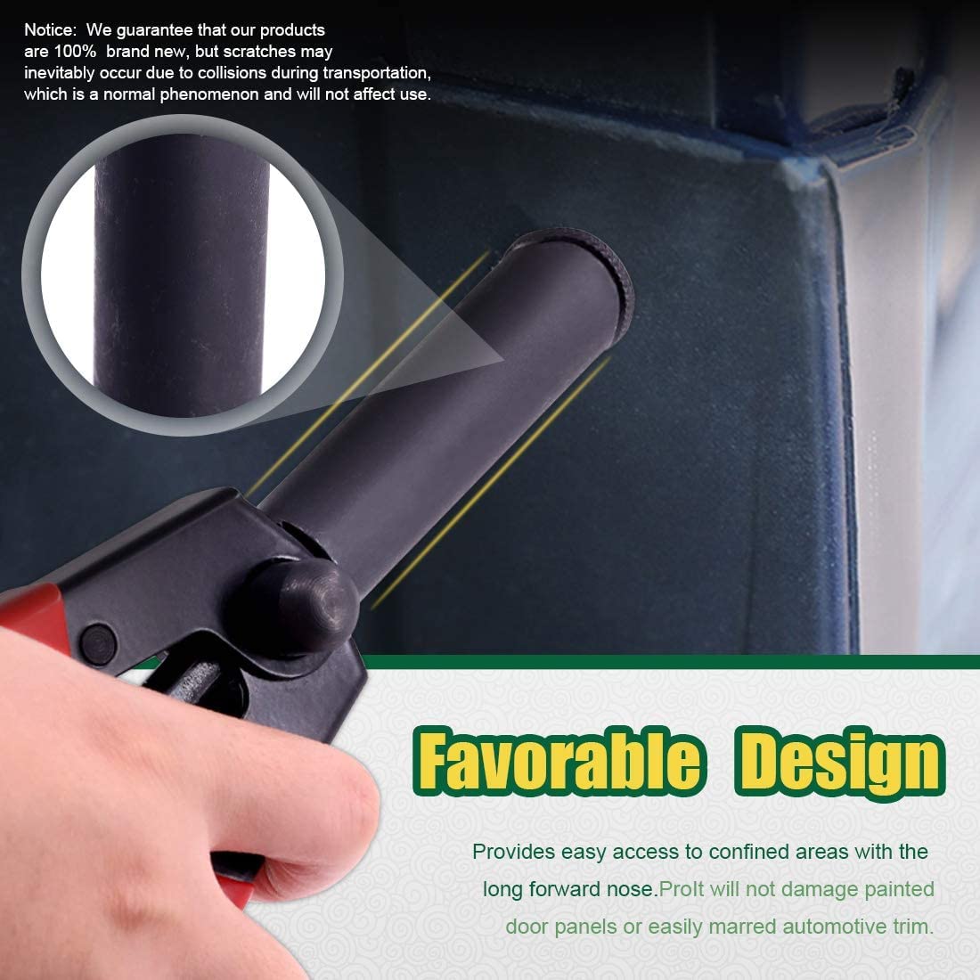 Keadic 132 Pcs Plastic Rivet Gun Set with Bonus Fastener Removal Tool, and 130Pcs 10 Sizes Nylon Blind Rivets,Hand Riveter Suitable for Automotive and More