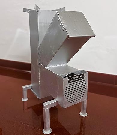 LEELA COLOUR COATS ROCKET STOVE wood burning stove for home and camping,Smokeless CHULHA,Portable Outdoor Cooking Stove With Fan Compartment (Large)