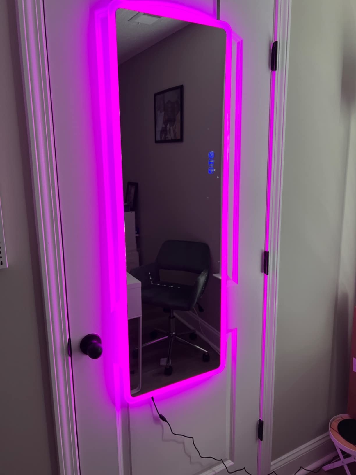 22/mo Finance Kasibie RGB Mirror, Over The Door Mirror, Full Length