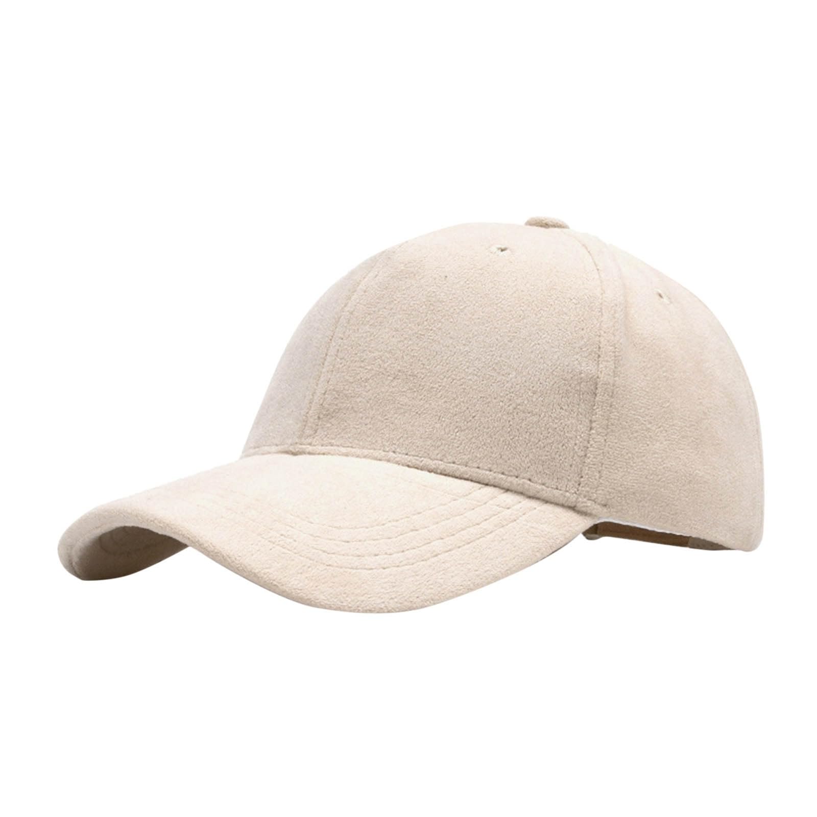 Women's Men's Suede Baseball Cap Faux Suede Leather Classic Hat Adjustable Plain Hats Casual Baseball Comfy Sun Caps — view 9