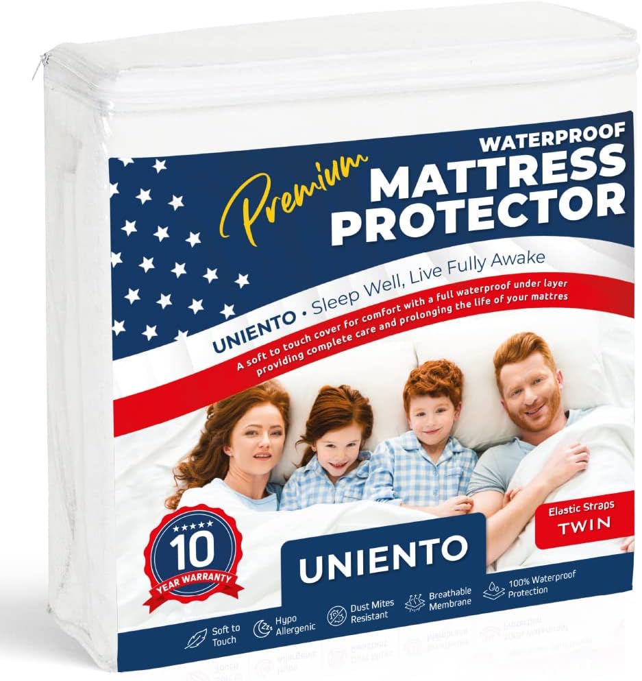 Waterproof Mattress Protector (Super King (180 x 200 cm) - Breathable, Soft to Touch, Hypoallergenic, Dust Mites Resistant, Elasticated Corner Straps, Bed Cover - Optimal Protection - 10 Year Warranty