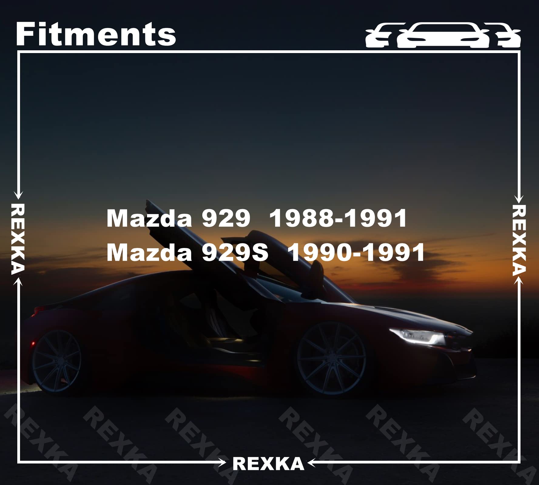 Amazon.com: Rexka Rod End Clip Set Holds 4mm Rods for Mazda 9927