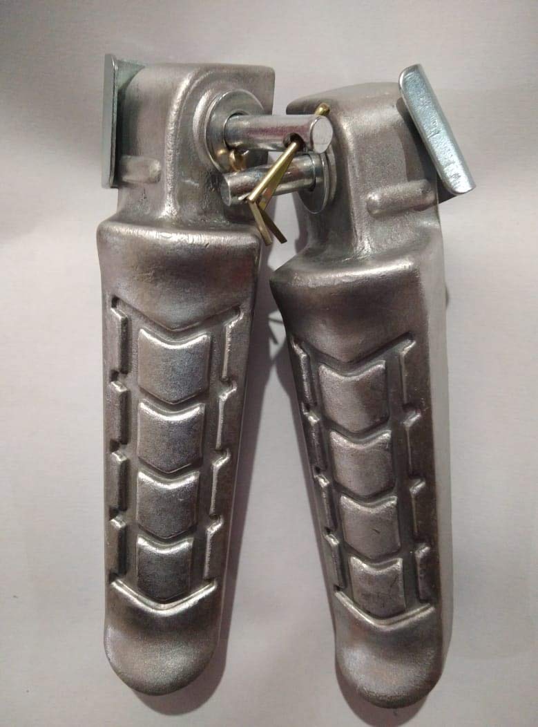 AUTONEST Bike Rear Footrest (Set of 2) (Black) for Tvs Apache RTR 160