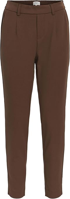 Object OBJLISA SLIM PANT NOOS - Broek - brown patina Object OBJLISA SLIM PANT NOOS - Broek - brown patina