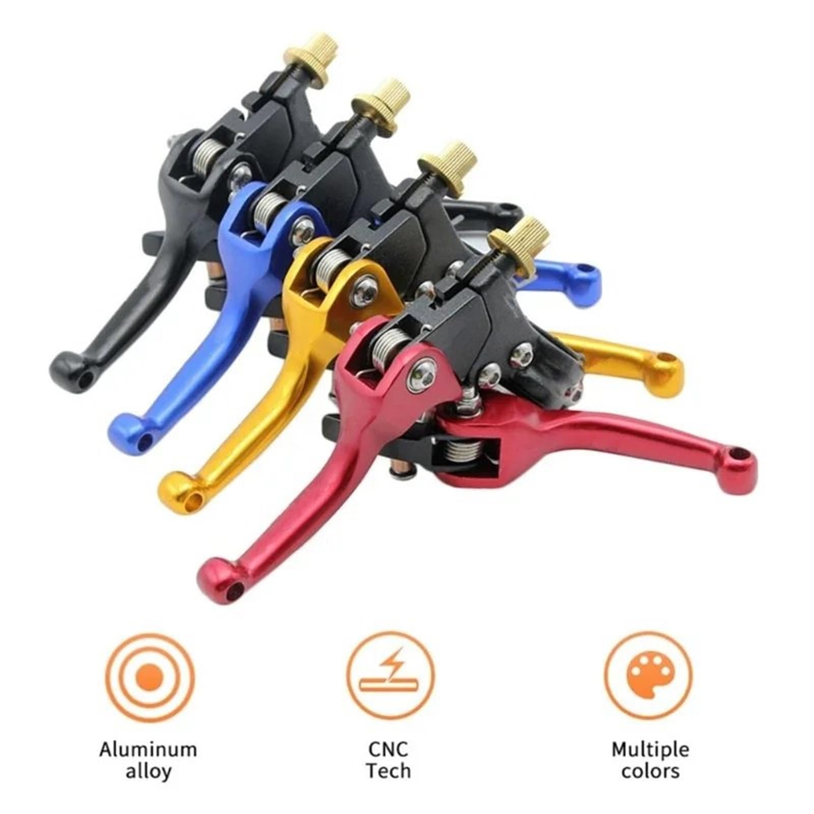 Kit frizione completa Leva freno frizione universale, adatta per CRF KLX Motocross ATV fuoristrada, parti da 7/8 pollici 22 mm. A5KD(Black)